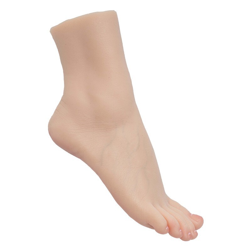 Platinum Silicone Female Vein Feet Mannequin Display Shoes Socks Shooting Props