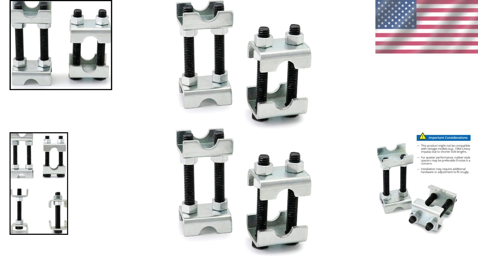 4 Pack Mini Coil Spring Compressors – Universal Fit for Optimal Performance