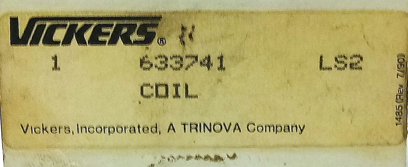 Vickers 633741 110/120 V AC 0.54/0.64 A 50/60 Hz Solenoid Valve Coil
