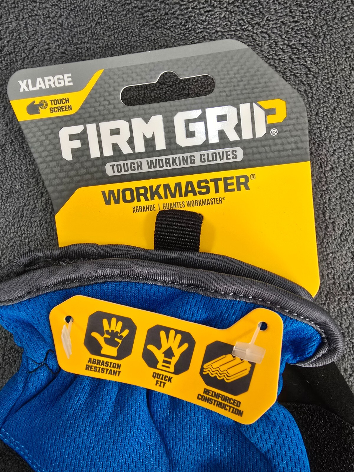 Firm Grip X-Large Workmaster Work Gloves, Touch Screen