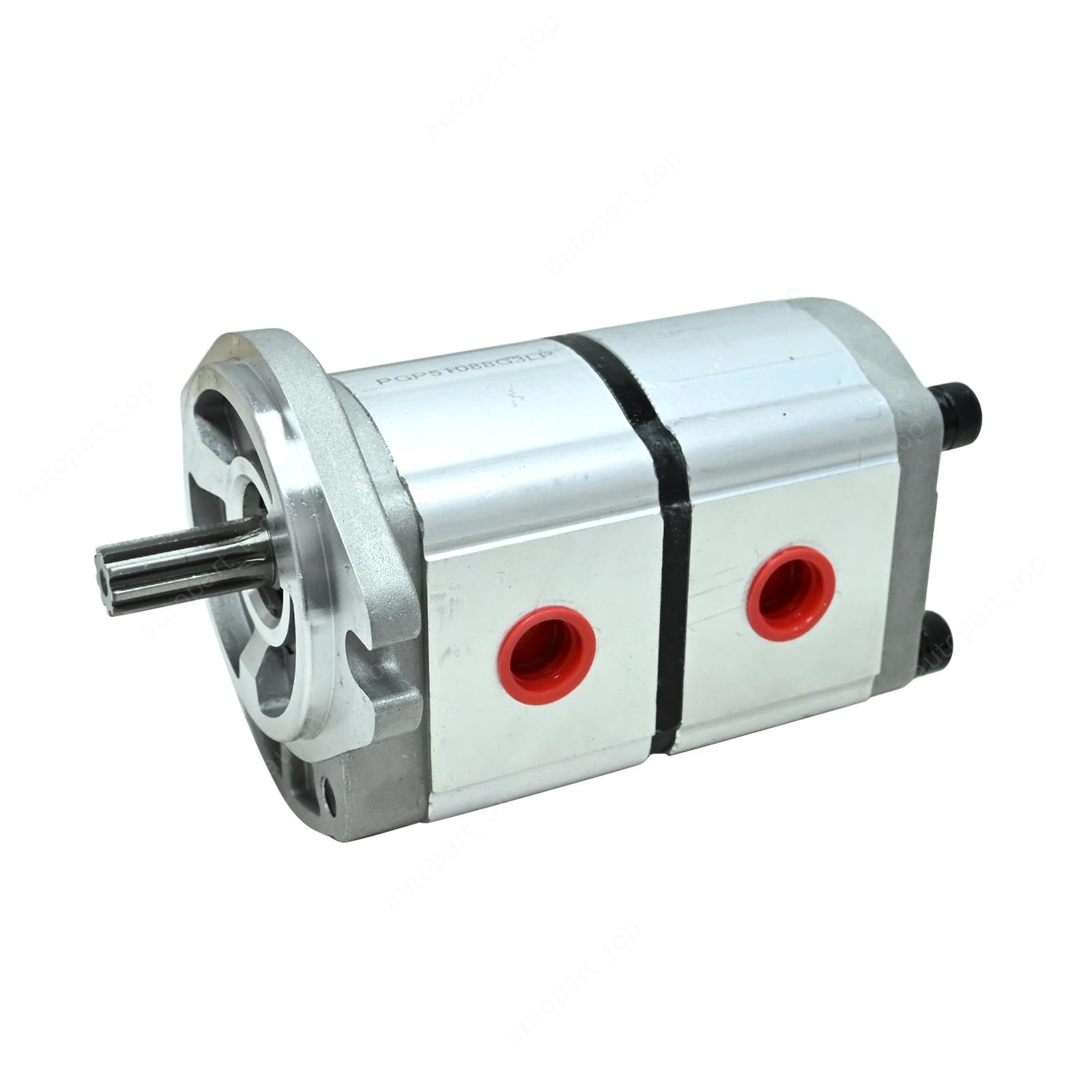 For AGT KTT23 Skid Steer Dual Hydraulic Gear Pump PGP51088G3LP 6-12 GPM