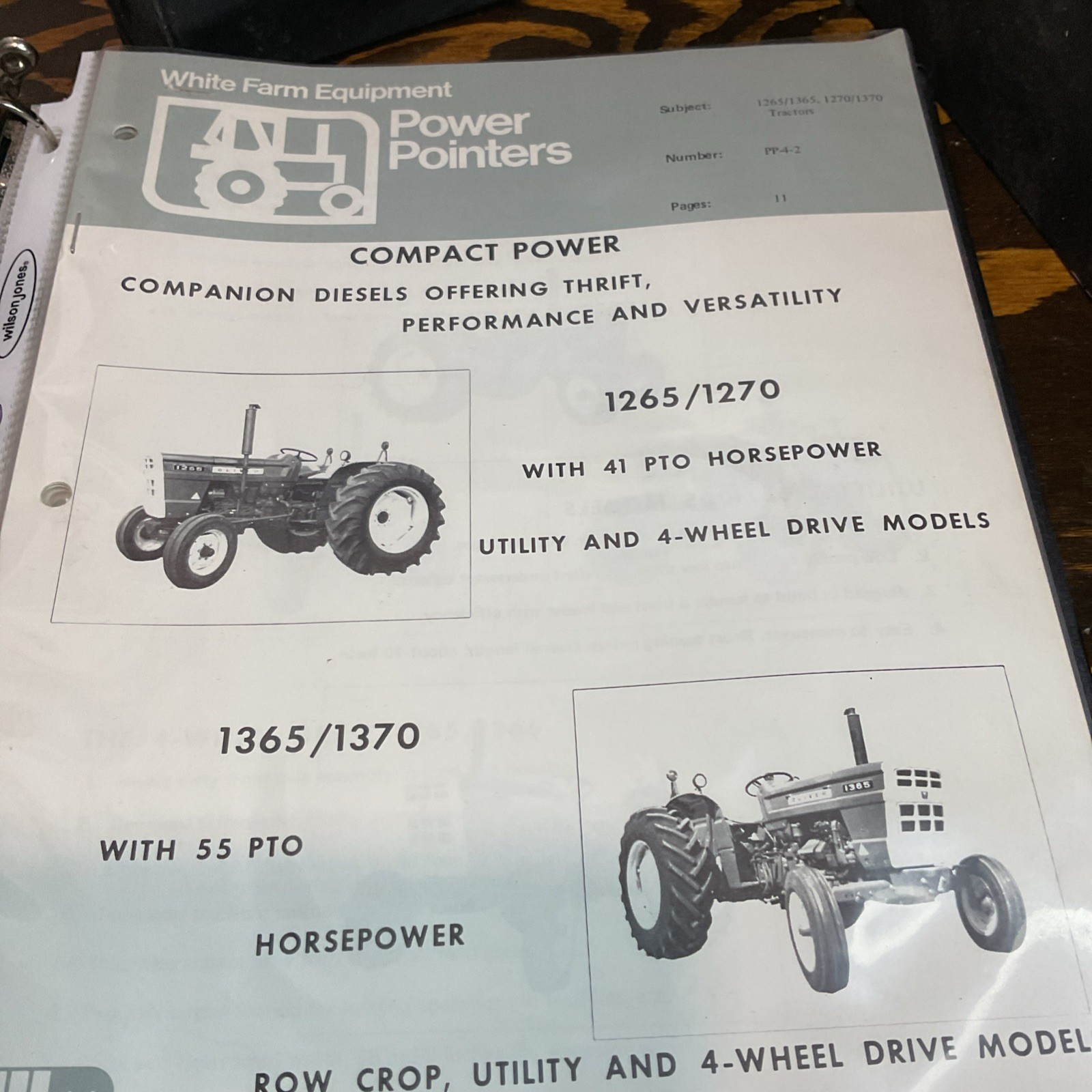 Vintage White Farm Equipment Service Bulletins 1970’s-90s & Power Pointers