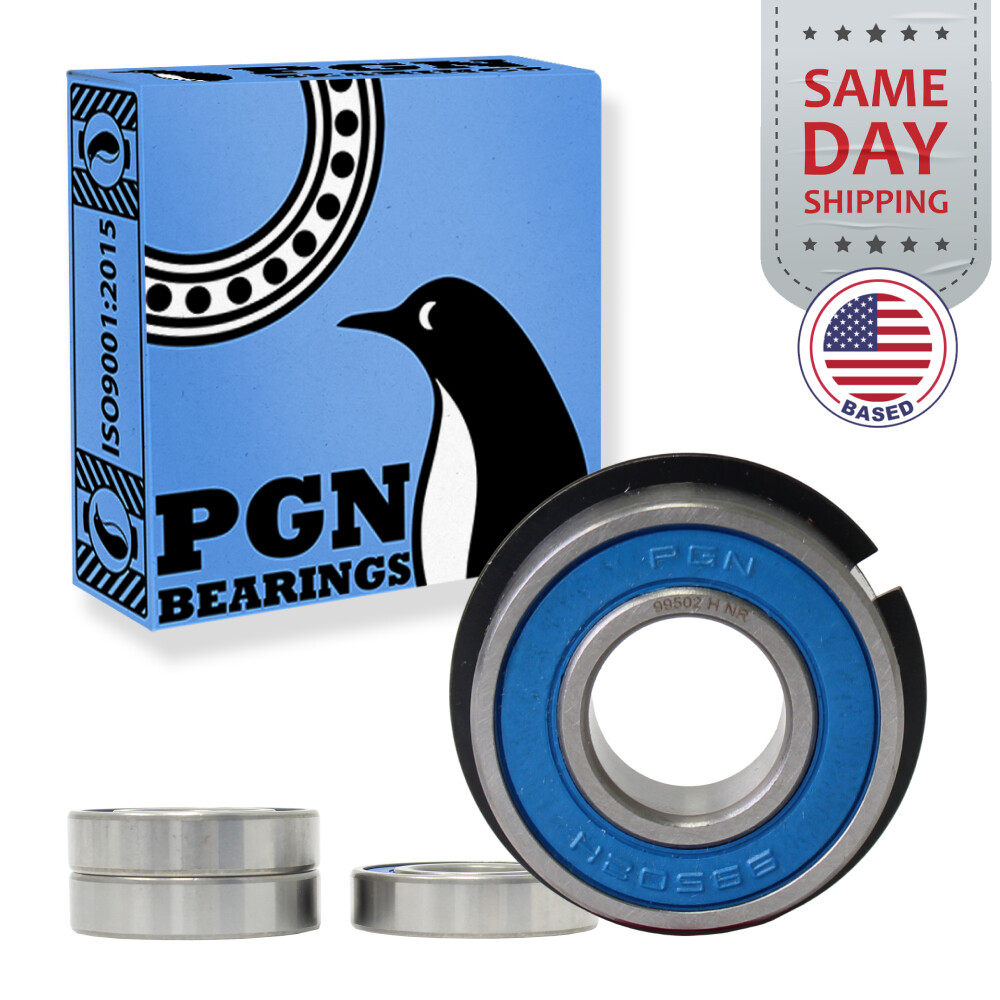 (4) 99502H NR Snap Ring Go Kart Sealed Bearing, 5/8″x1-3/8″x.433″ 499502H
