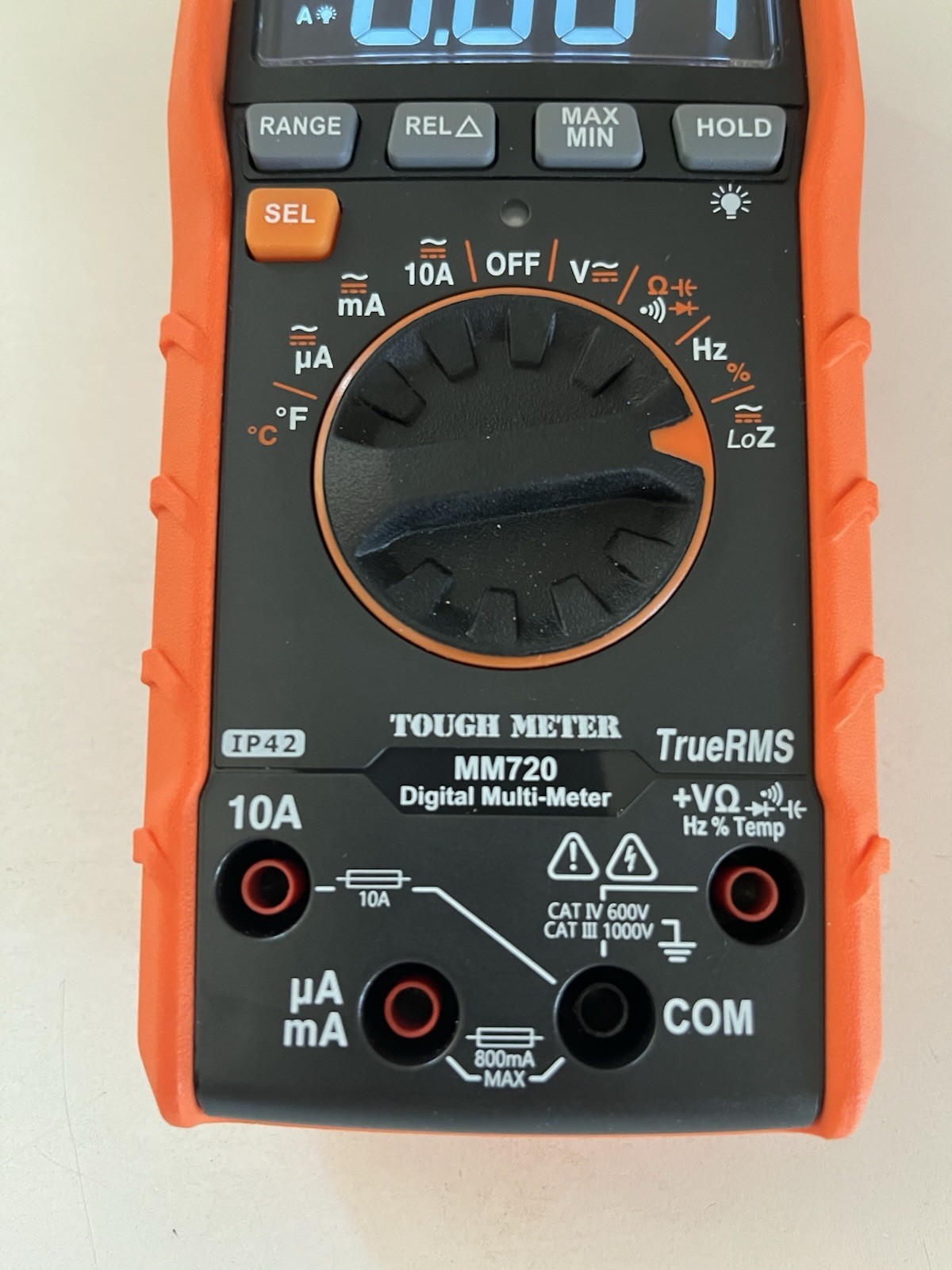 Klein Tools 1000-Volt Digital Multi-Meter, TRMS Auto-Ranging, Temp Model #MM720