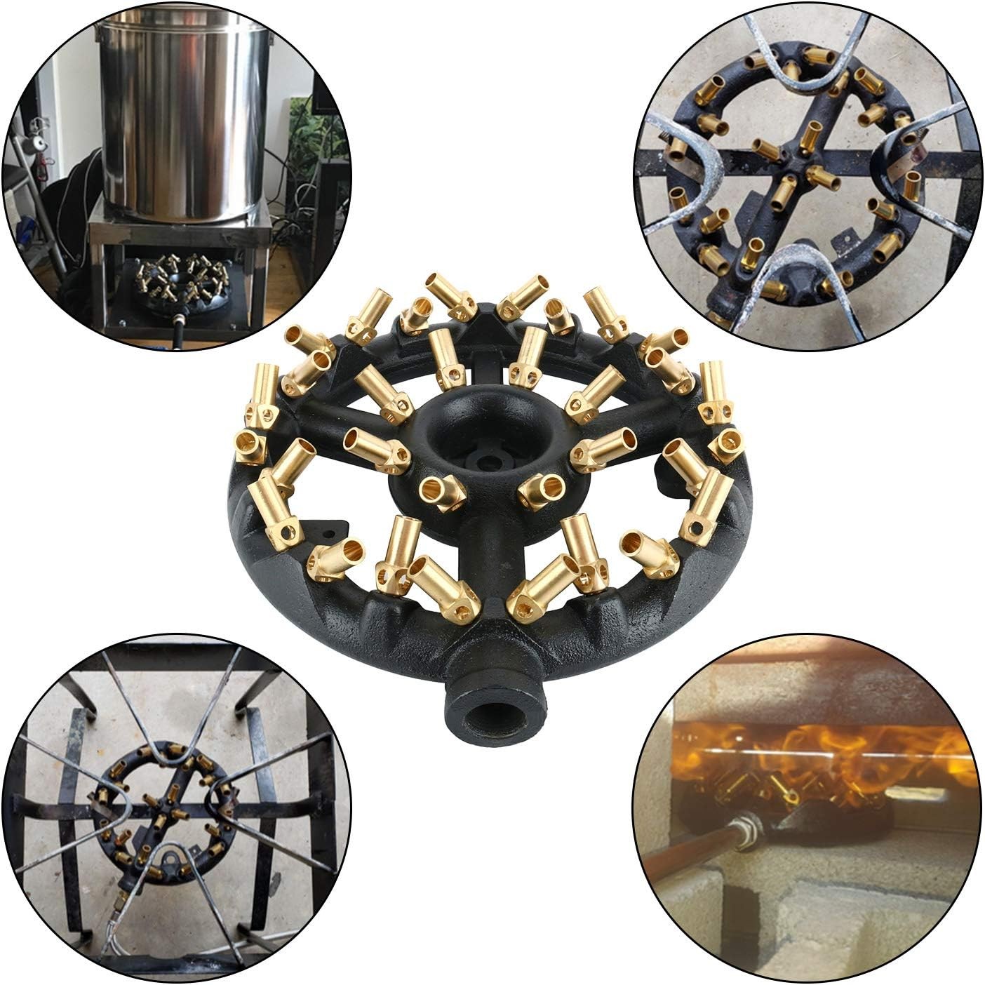 32 Tips Propane Gas Jet Burner 160,000 BTU Chinese Wok Range Grilling Stir Fry