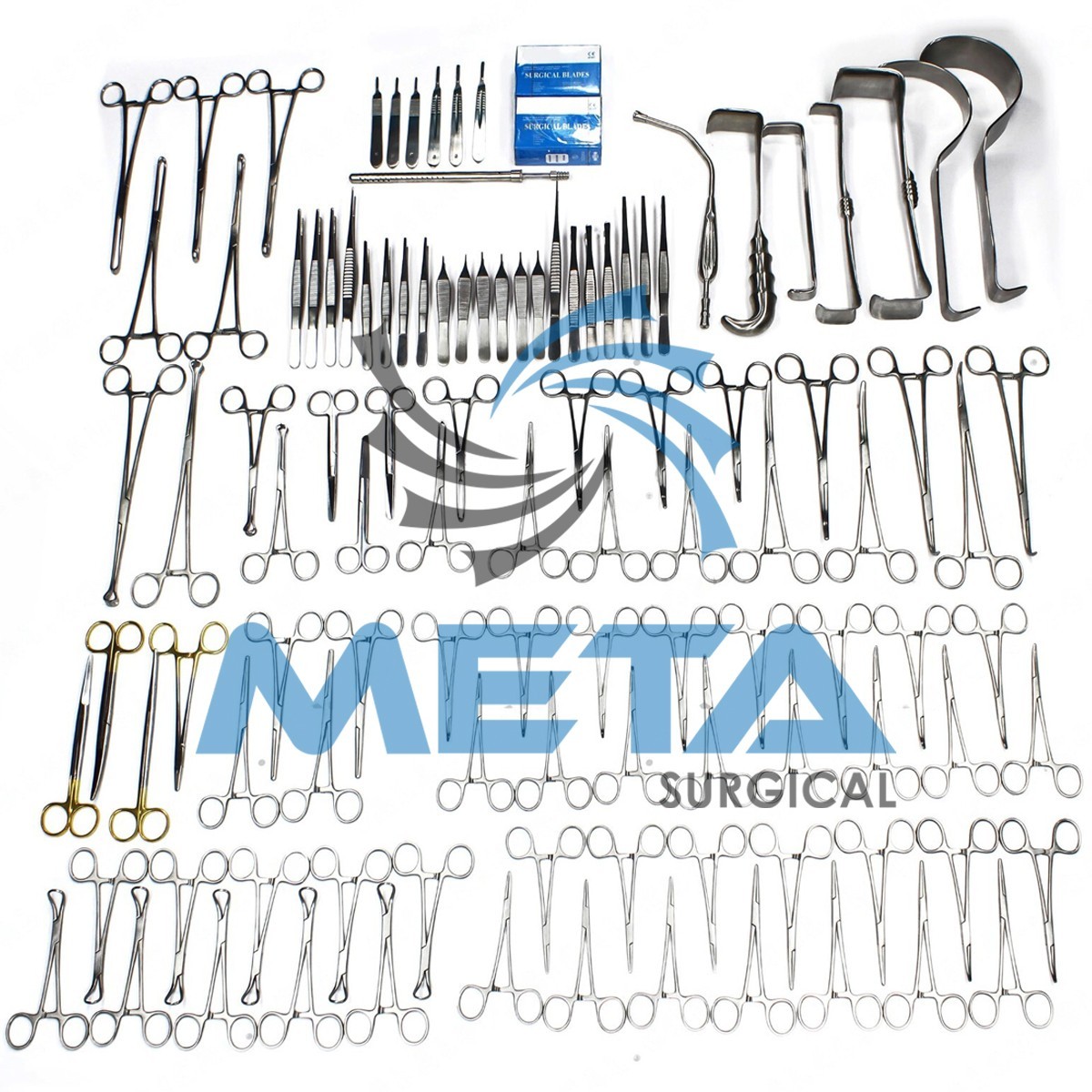 108-Pcs Set Laparotomy Instruments MedicalSurgical Abdominal Surgery