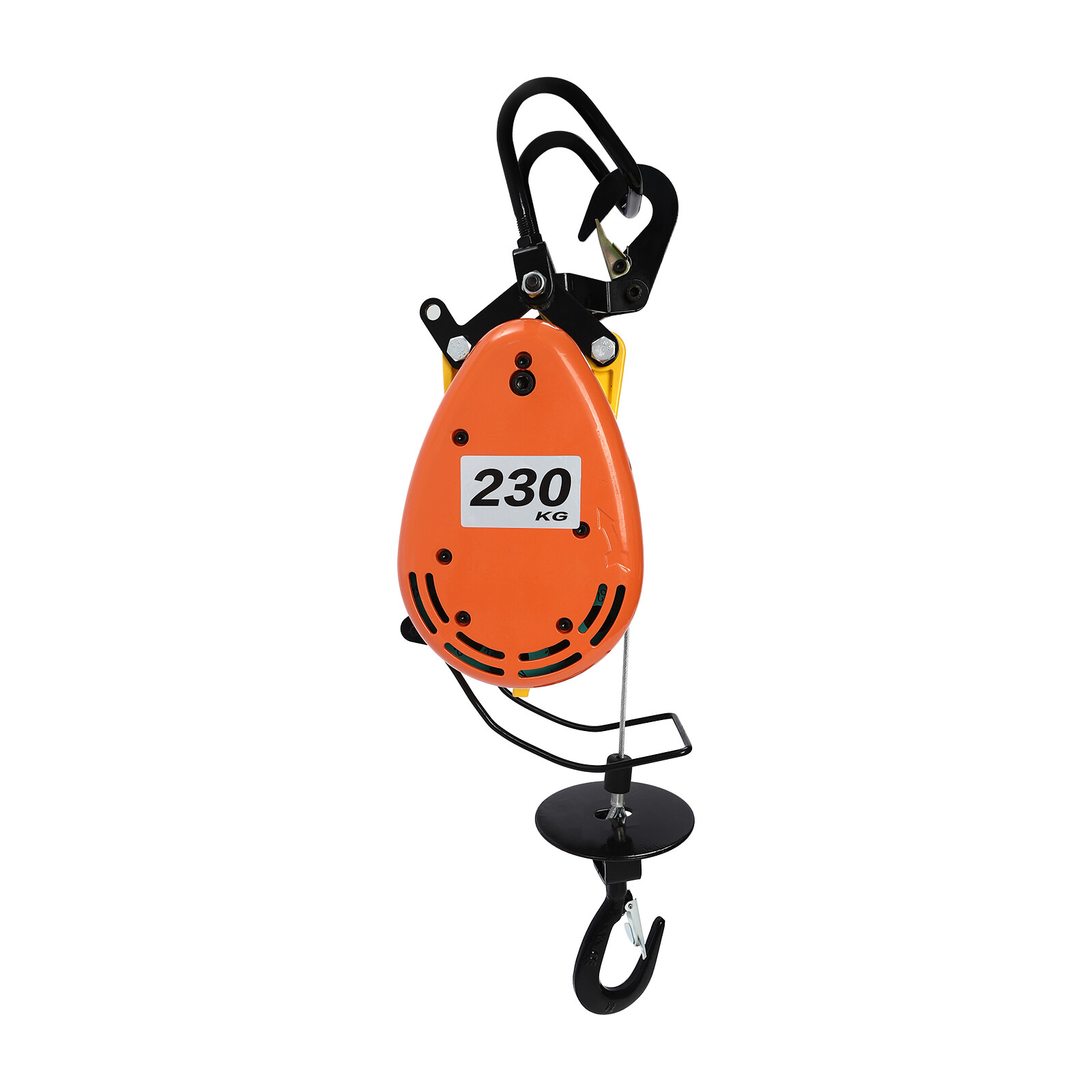 1300W 500lbs Electric Hoist 95ft Lifting Crane Winch w/Wired Remote Control 110V