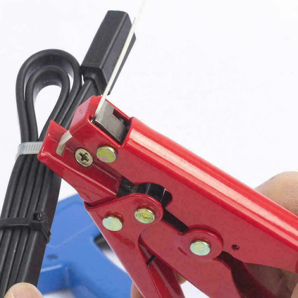 Nylon Wire Cable Belt Zip Tie Tensioning String Strap Tightener Cut Fasten Gun