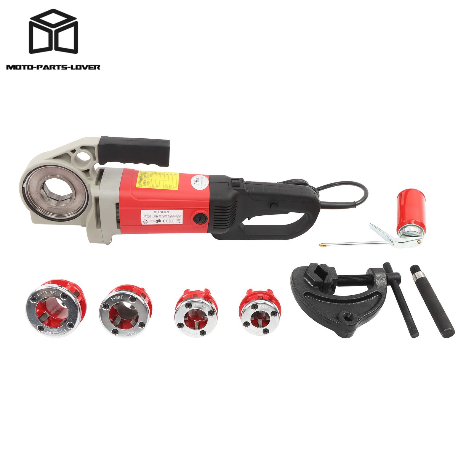 1/2-1-1/4″ Pipe Threader 2300W Electric 4 Blade Portable Threading Machine