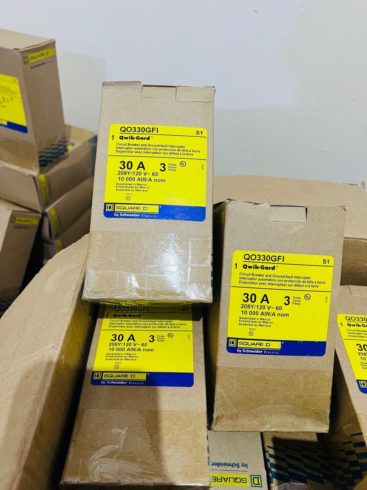 New Square D Breakers QO330GFI