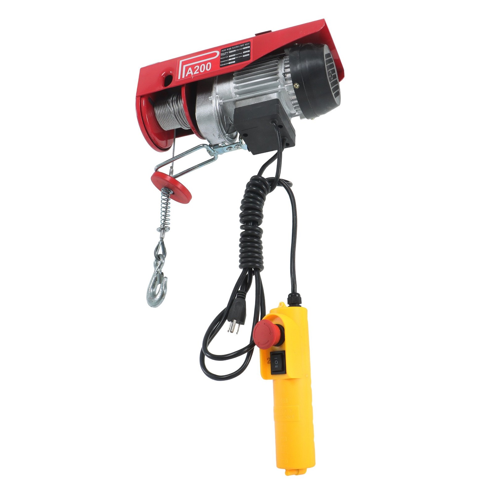 LABLT 440lbs / 200kg 110V Mini Electric Hoist 6.6 ft Wired Remote Control