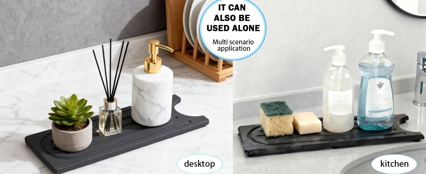 Kitchen Faucet Mat, Diatomite Sink Faucet Mat Splash Guard for Kitchen, Water