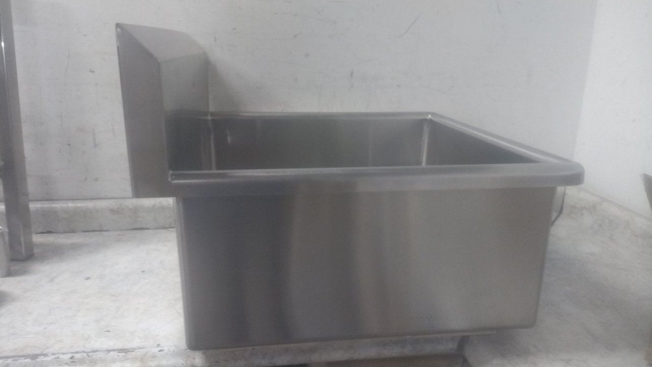 Sani-Lav U24242 24 In Bowl Length/Width 2 GPM Stainless Steel Utility Sink