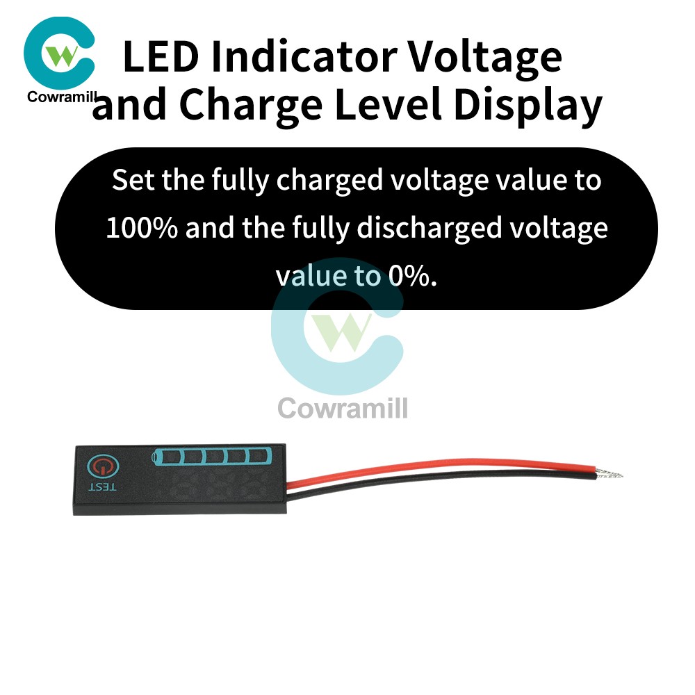 DC 7-55V LED Indicator Voltage Acid/Li-ion Universal Battery Charge Indicator