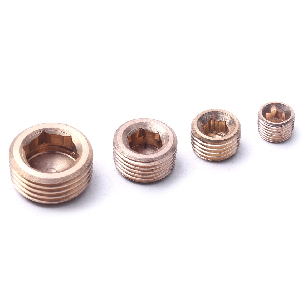 20PCS Pipe Plug 1/8″ 1/4″ 3/8″ 1/2″ Male Thread Hex Internal Head Socket Fitting