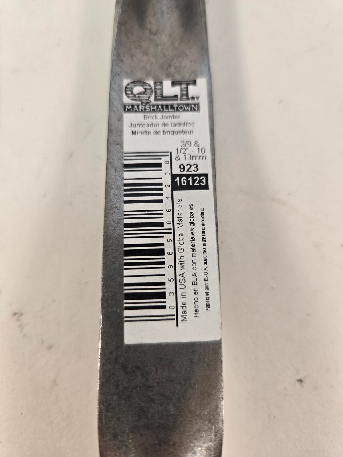 Marshalltown QLT 3/8 In. x 1/2 In 10mm 13mm Brick Jointer Model 16123