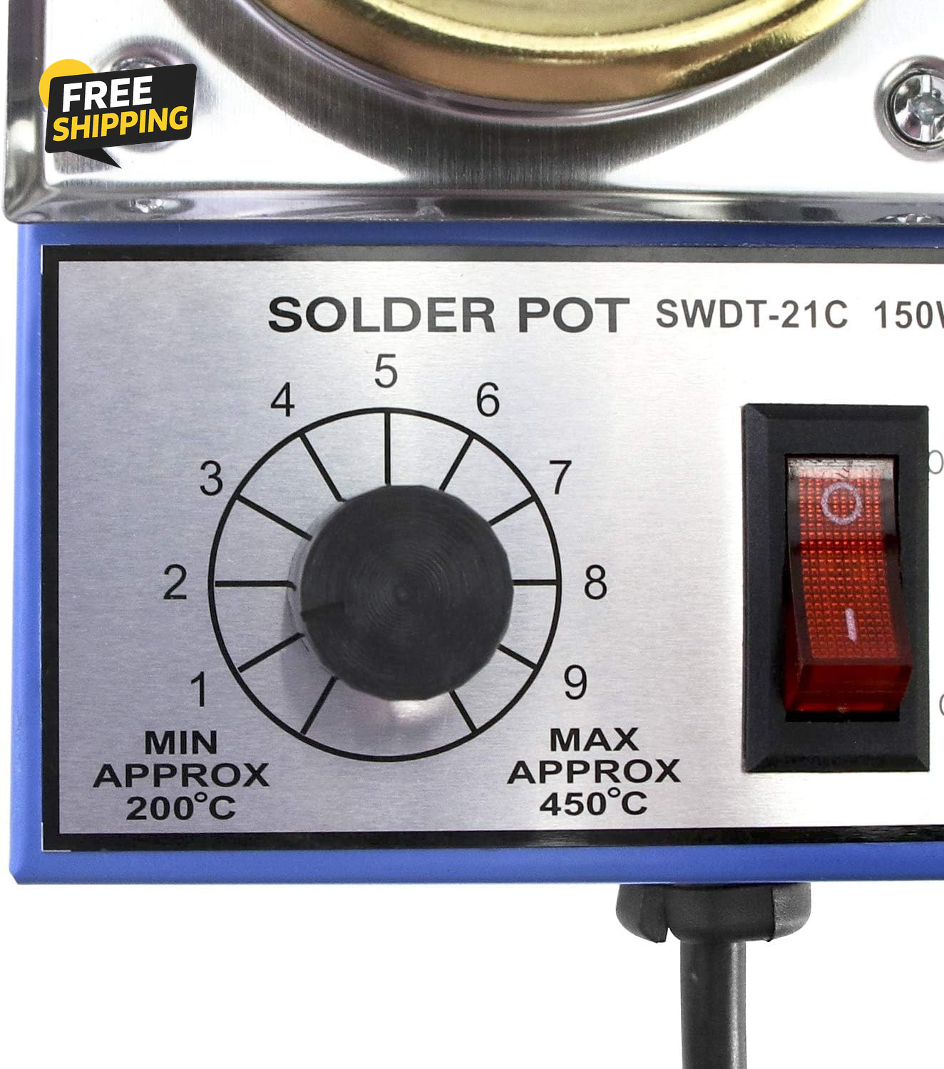 Solder Pot, 150W 110V, 50Mm Soldering Bath Titanium Plate, Capacity 500G