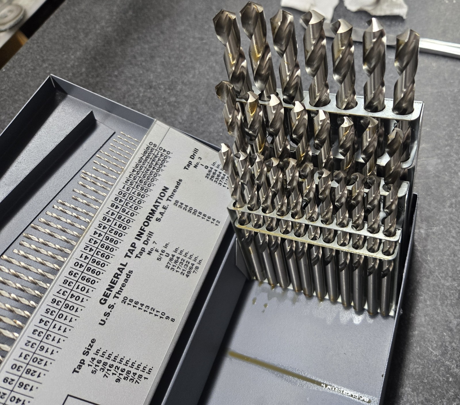 Drill Set, 115 Piece Screw Machine Length HSS