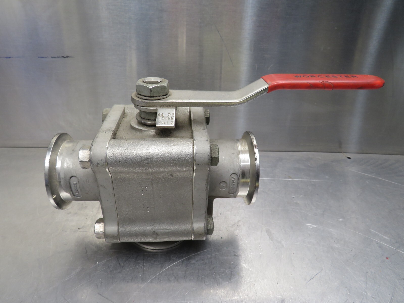 Worcester 2″ TWK 4466T TC V2 3 Way SS Ball Valve