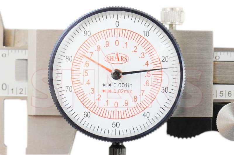 Shars 8″/200mm Dual Reading Inch / Metric Stainless Steel Dial Caliper P}