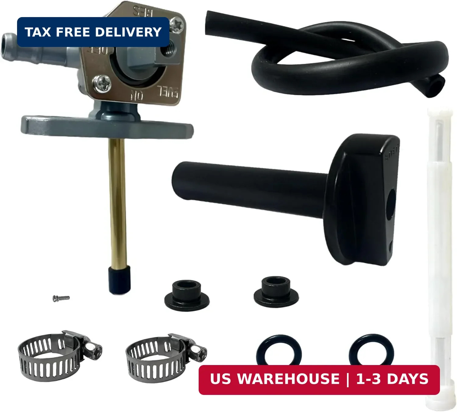 Fuel Petcock & Lever Compatible with Honda TRX350 TRX400 TRX420 Rancher TRX400 T