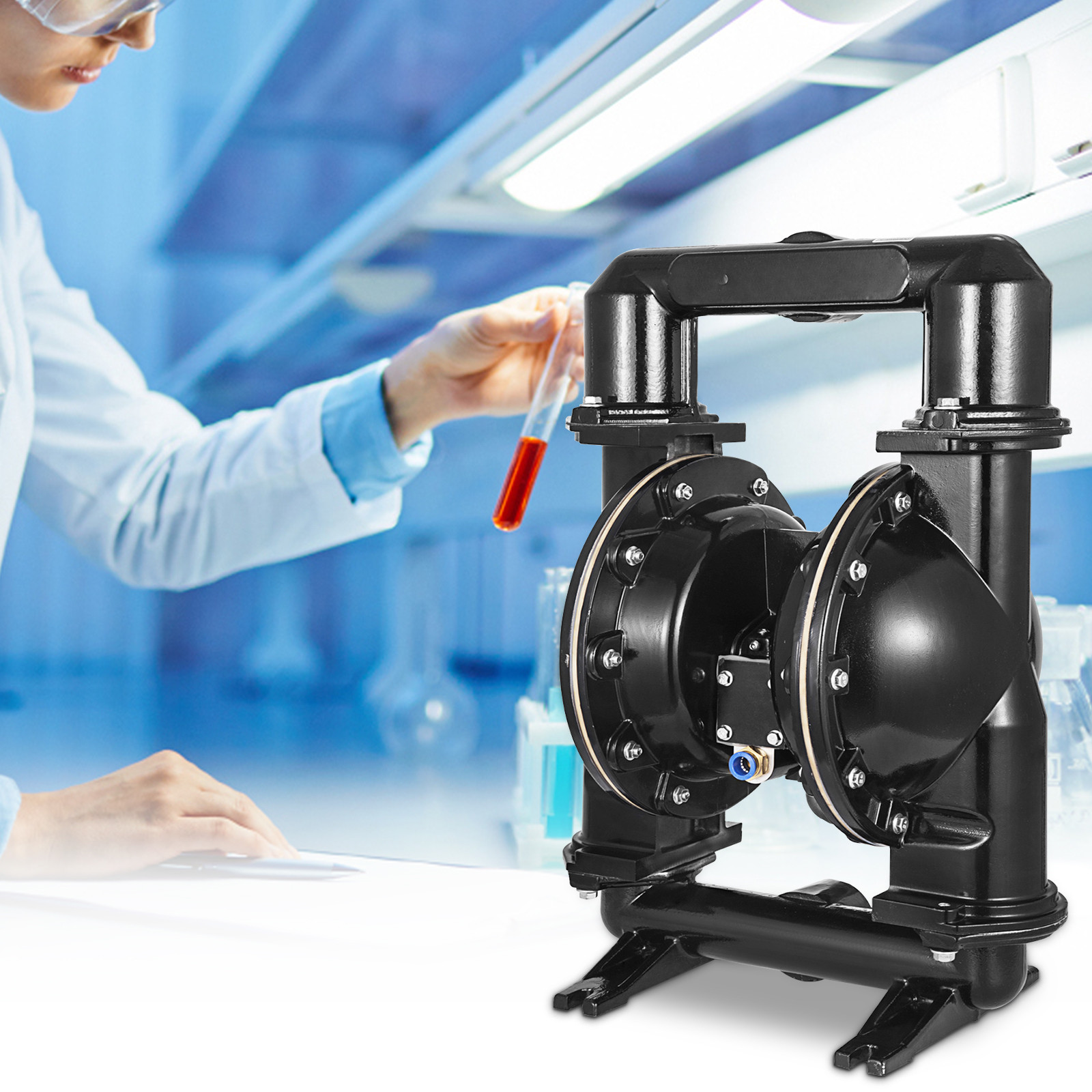VEVOR Air-Operated Double Diaphragm Pump 2″ Inlet Outlet 140GPM Aluminum Alloy