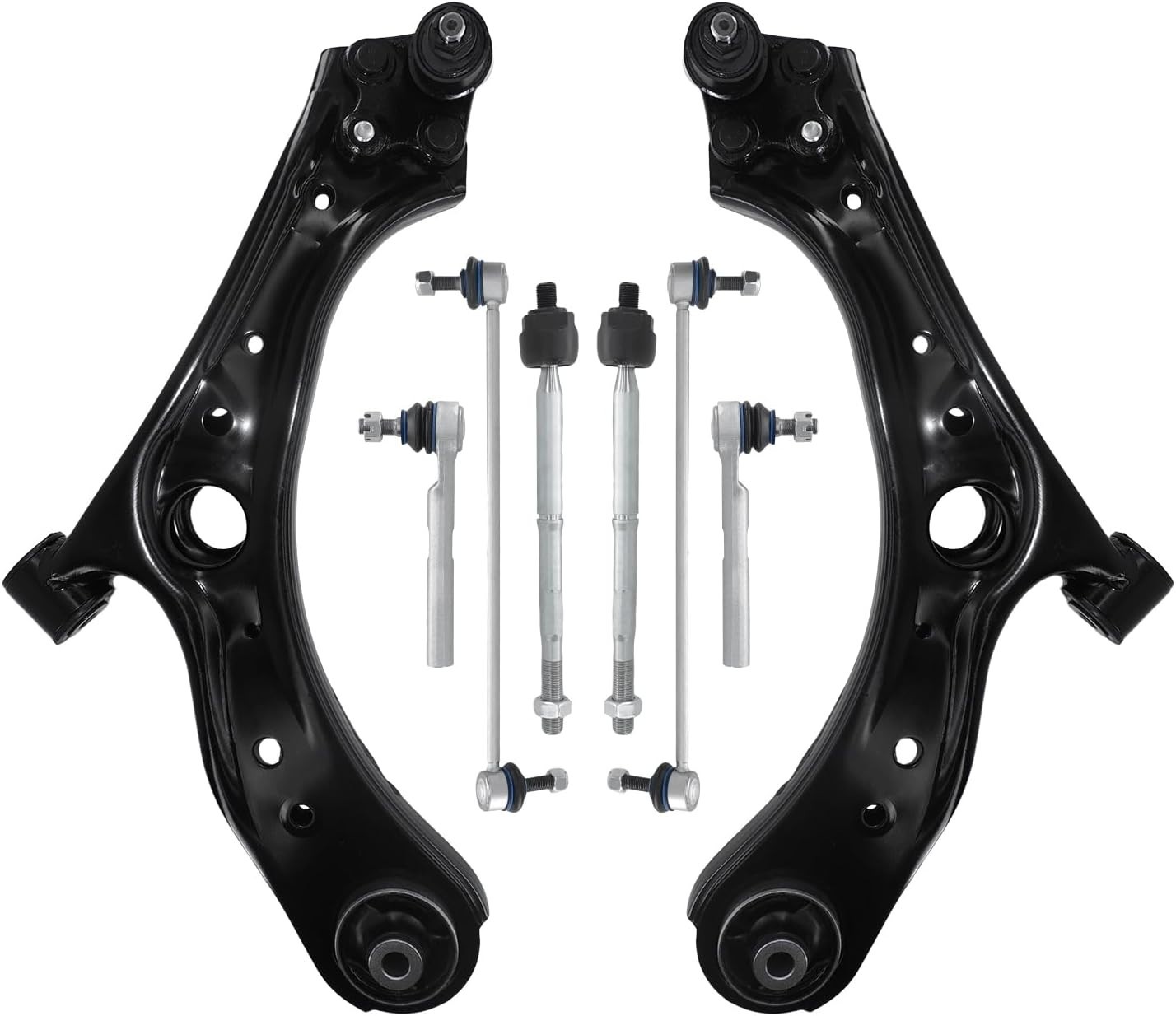 8Pcs Front Lower Control Arm Ball Joint Sway Bar Tie Rod 2016-2021 Honda HR-V
