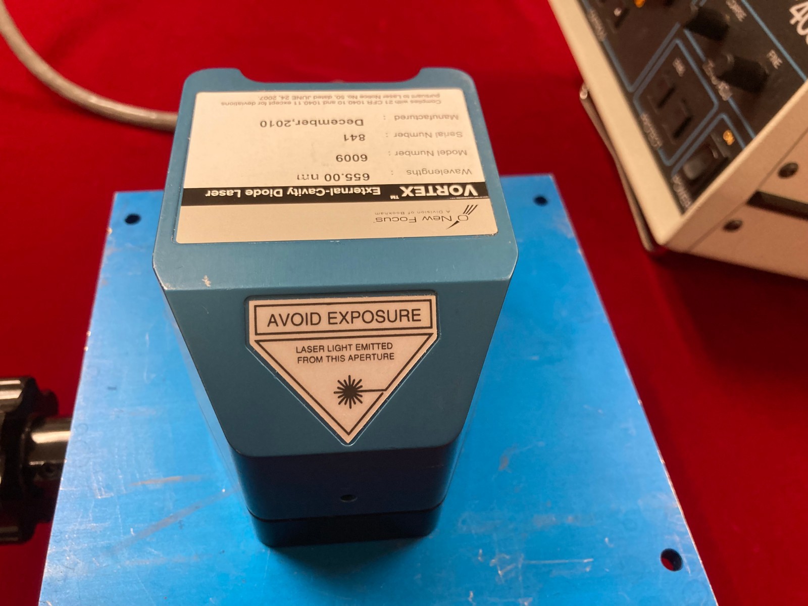 New Focus Model 6009 ECDL System 655 nm 15mW in factory REBUILT condition SLM !