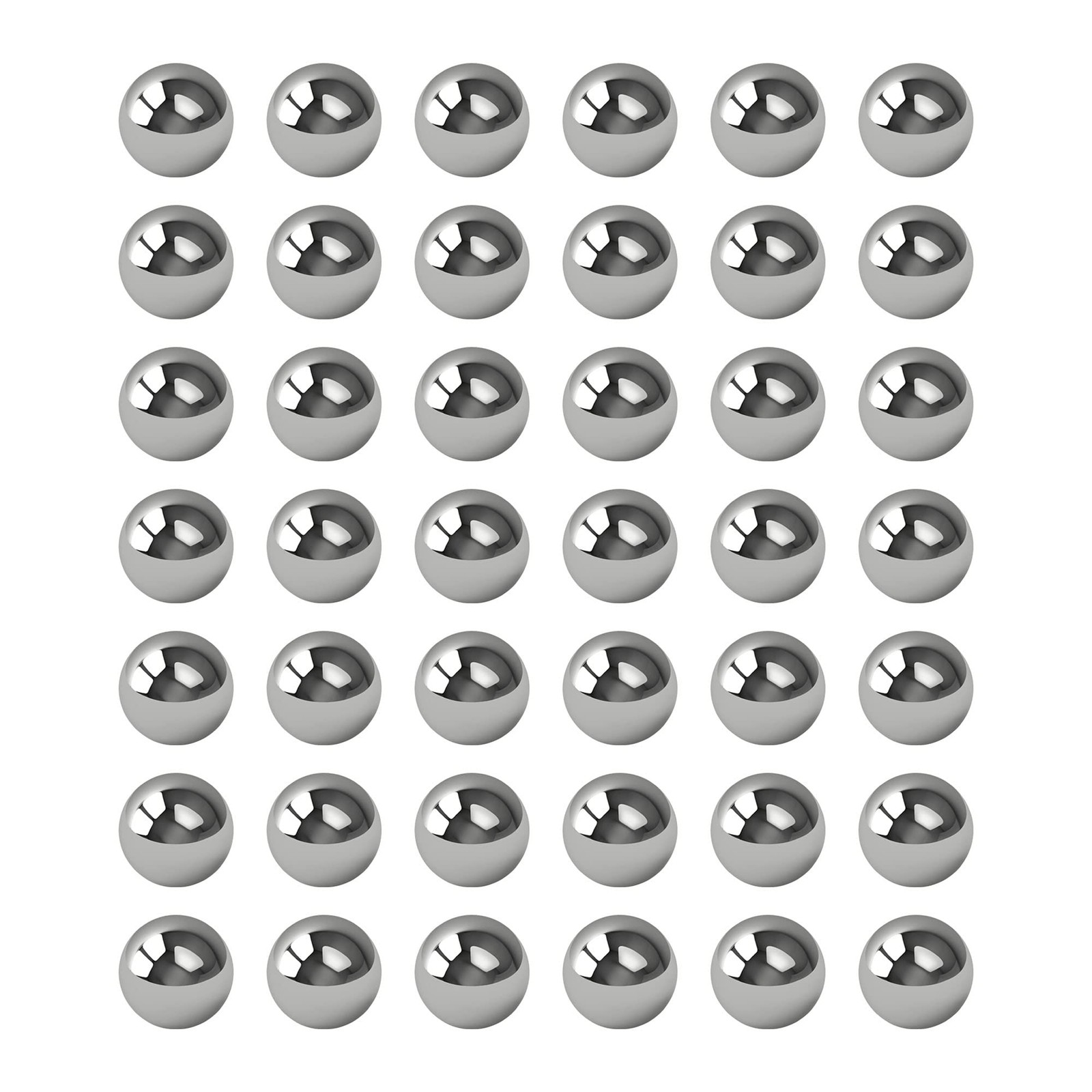 50 PCS 5mm/0.2 Inch 304 Stainless Steel Solid Bearing Balls G100 Precision