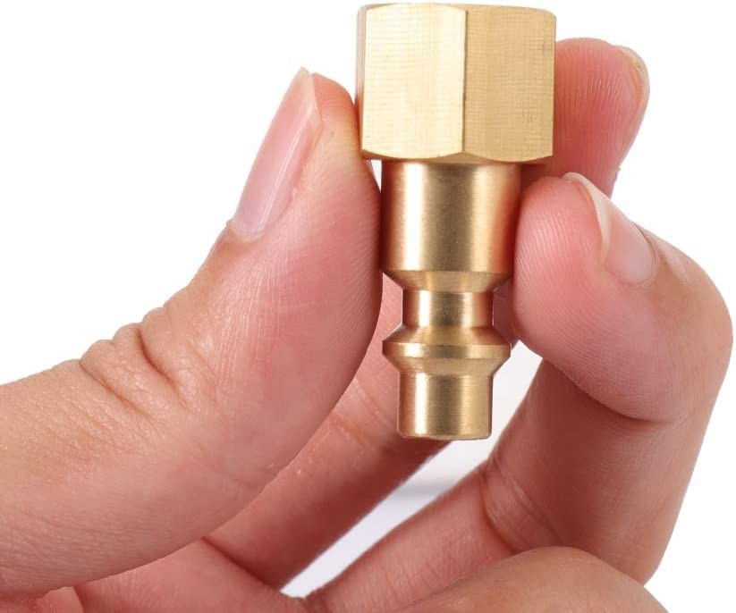 1/4-Inch Female Coupler Quick Connect, Air Hose & Air Coupler Plug – Pack of 10