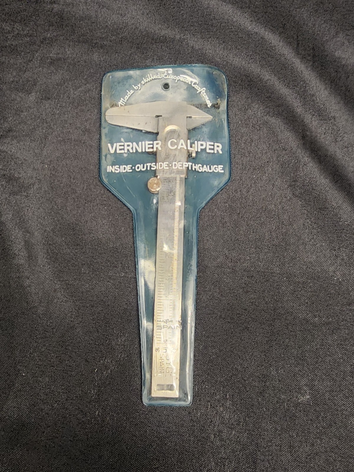 Vintage SYG Spain 5″ Vernier Caliper Inside Outside W Case Read
