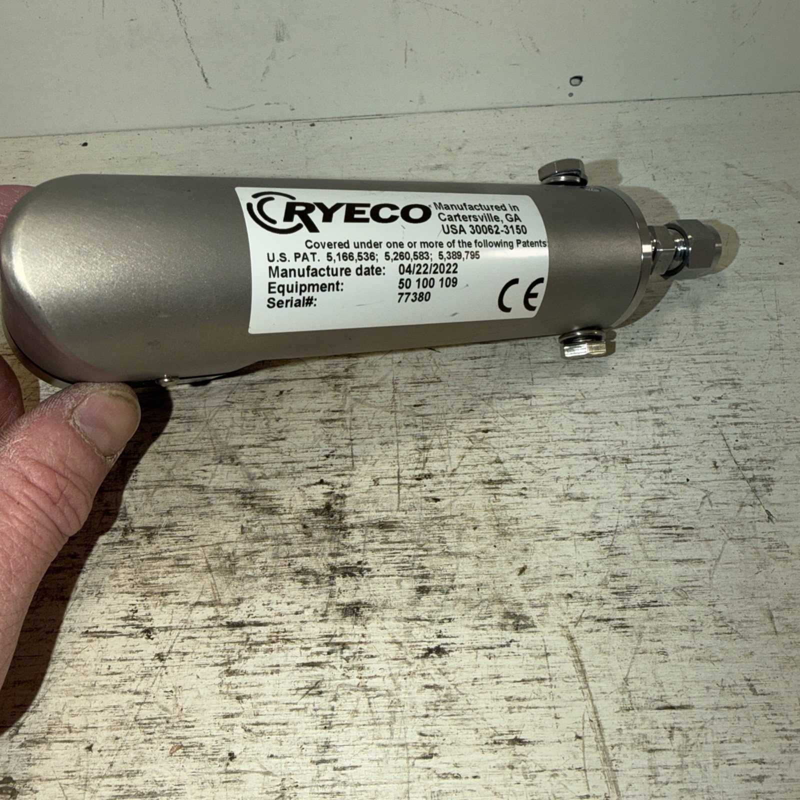 New Old Stock RYECO 50100009 Sensor Head Made In USA