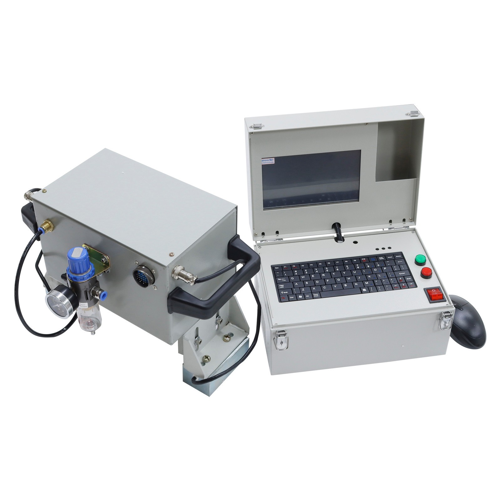 5.1×1.9 in Single Chip Pneumatic Handheld Dot Peen Marker Metal Engraver Coding