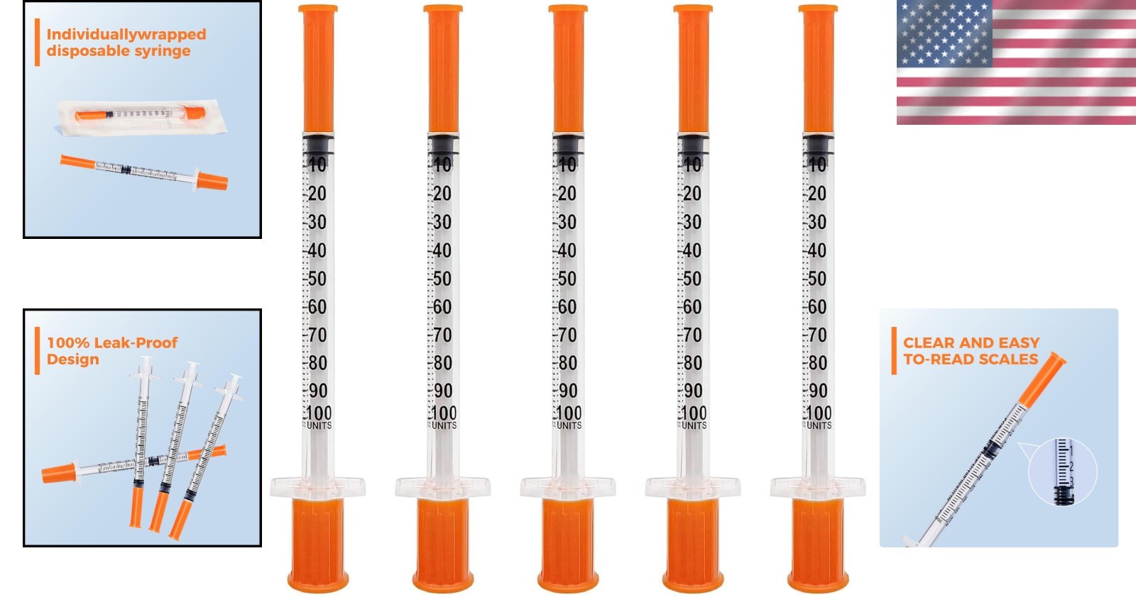 High-Precision 31G Syringes, 1mL Capacity, Perfect for Crafting & Labs – 25 Pack