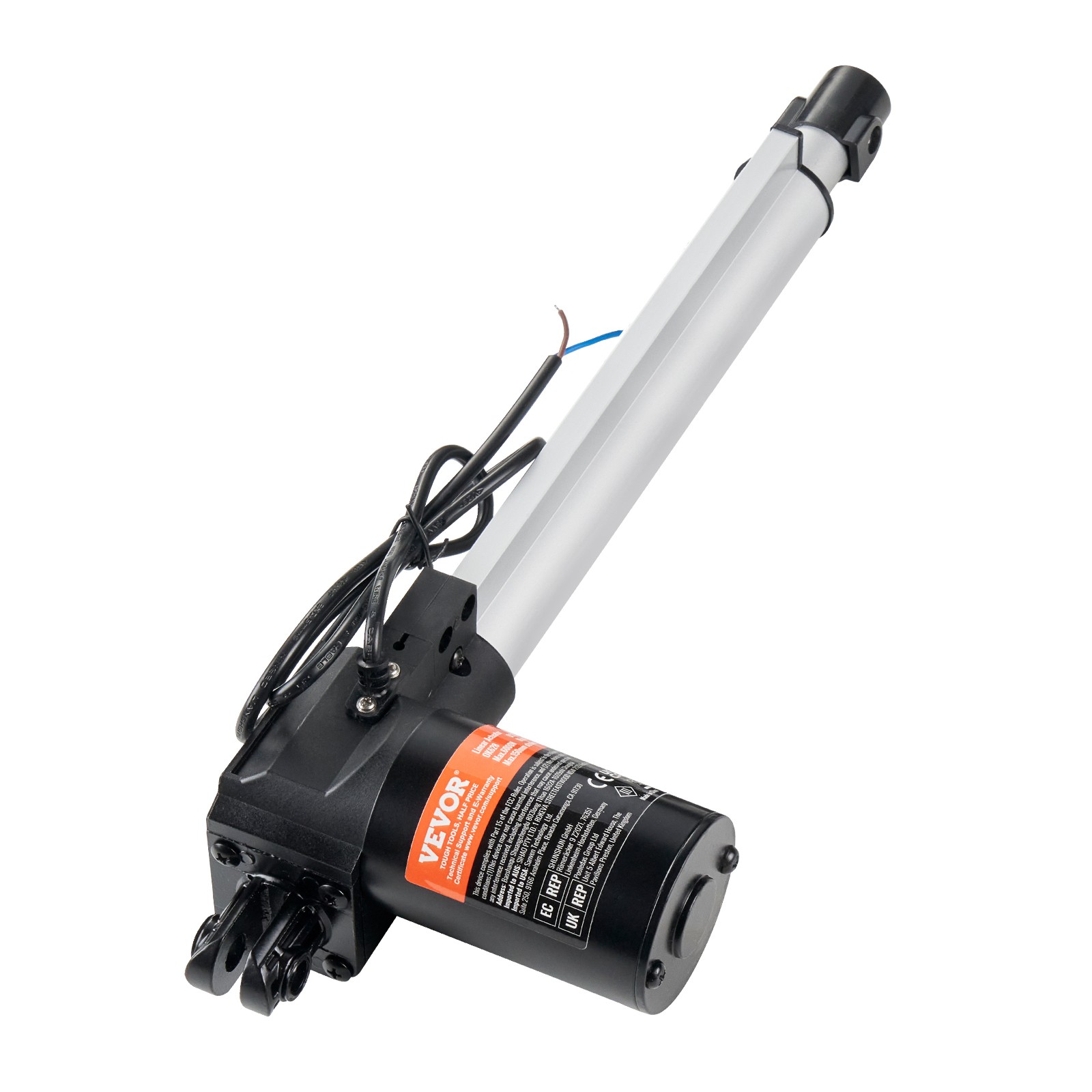 VEVOR Linear Actuator 12V 10In Heavy Duty 1320lbs/6000N 0.19″/s IP44 Protection