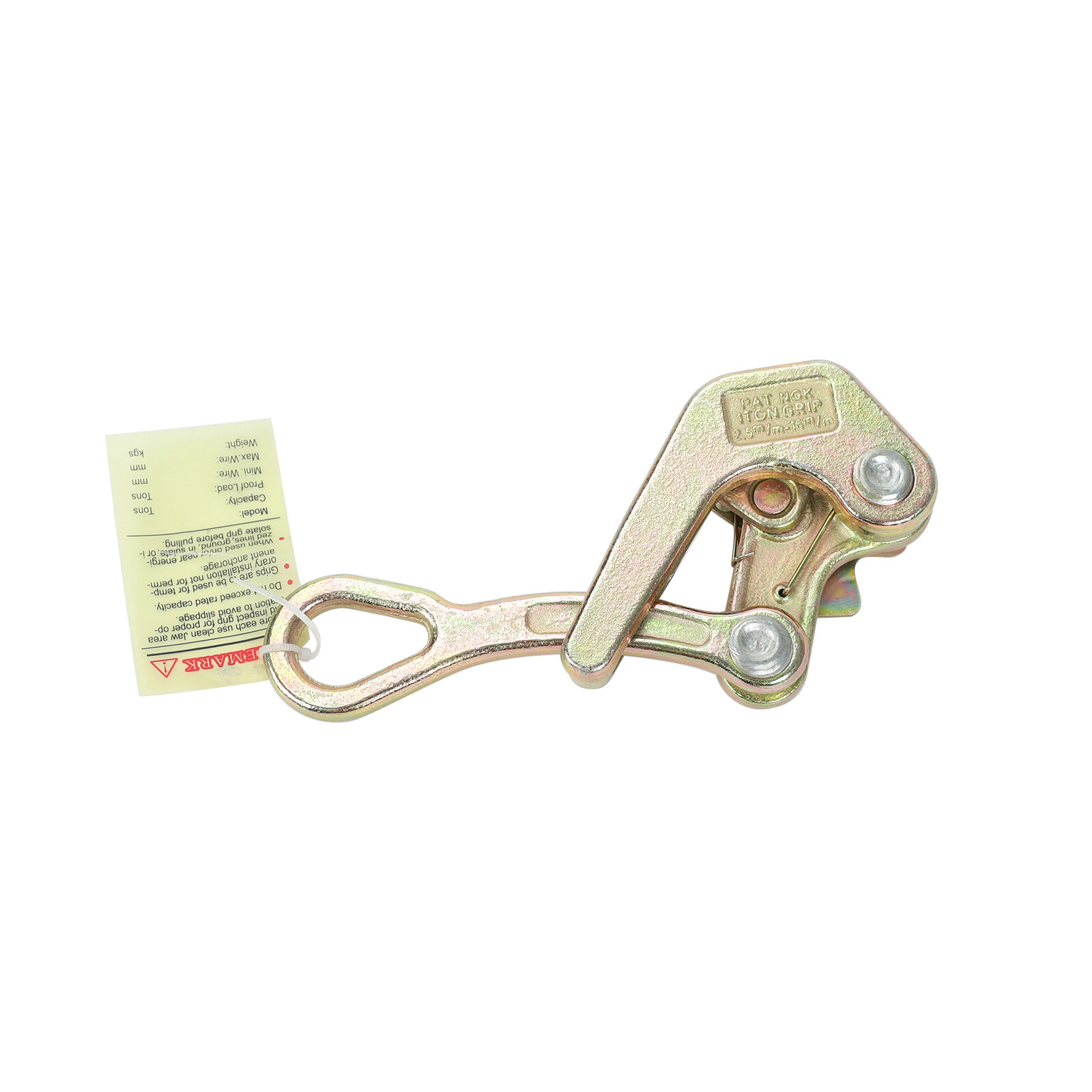 1T/2204Lb Cable Clamp Pulling Jaw Grip Haven Grip Strand Wire Rope Hand Puller