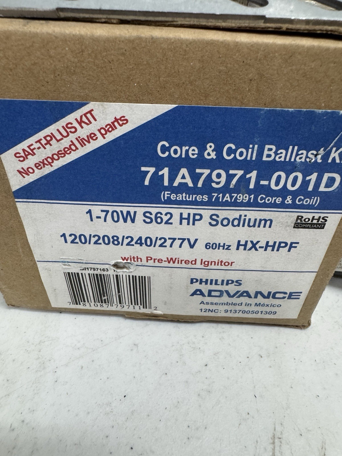 Philips Advance Core & Coil Ballast Kit 71A7971-001D 120/208/240/277V 60Hz HX-HP
