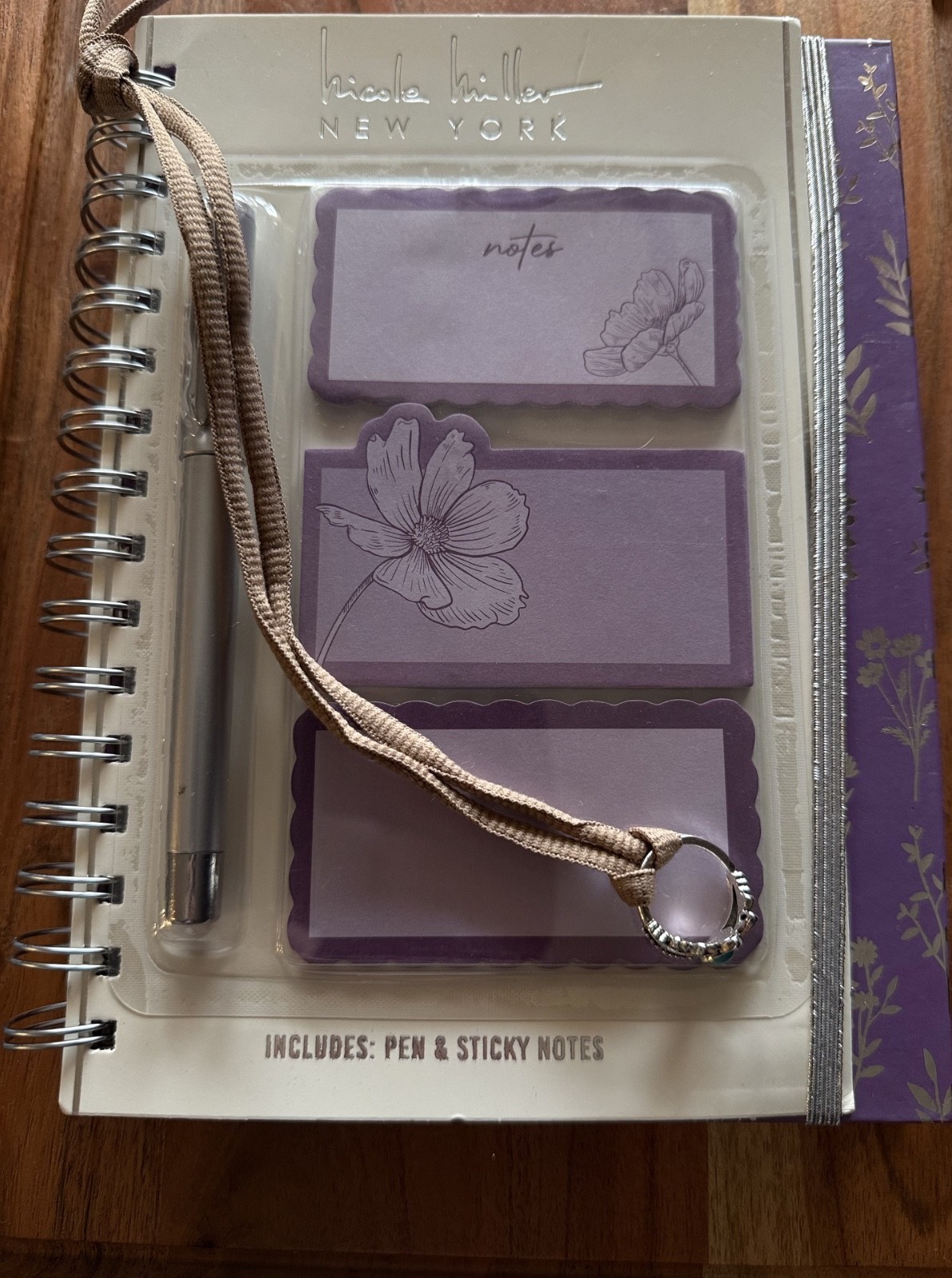 Lined Journal Notebook with ring bookmar Hardcover Journal for Writing, A