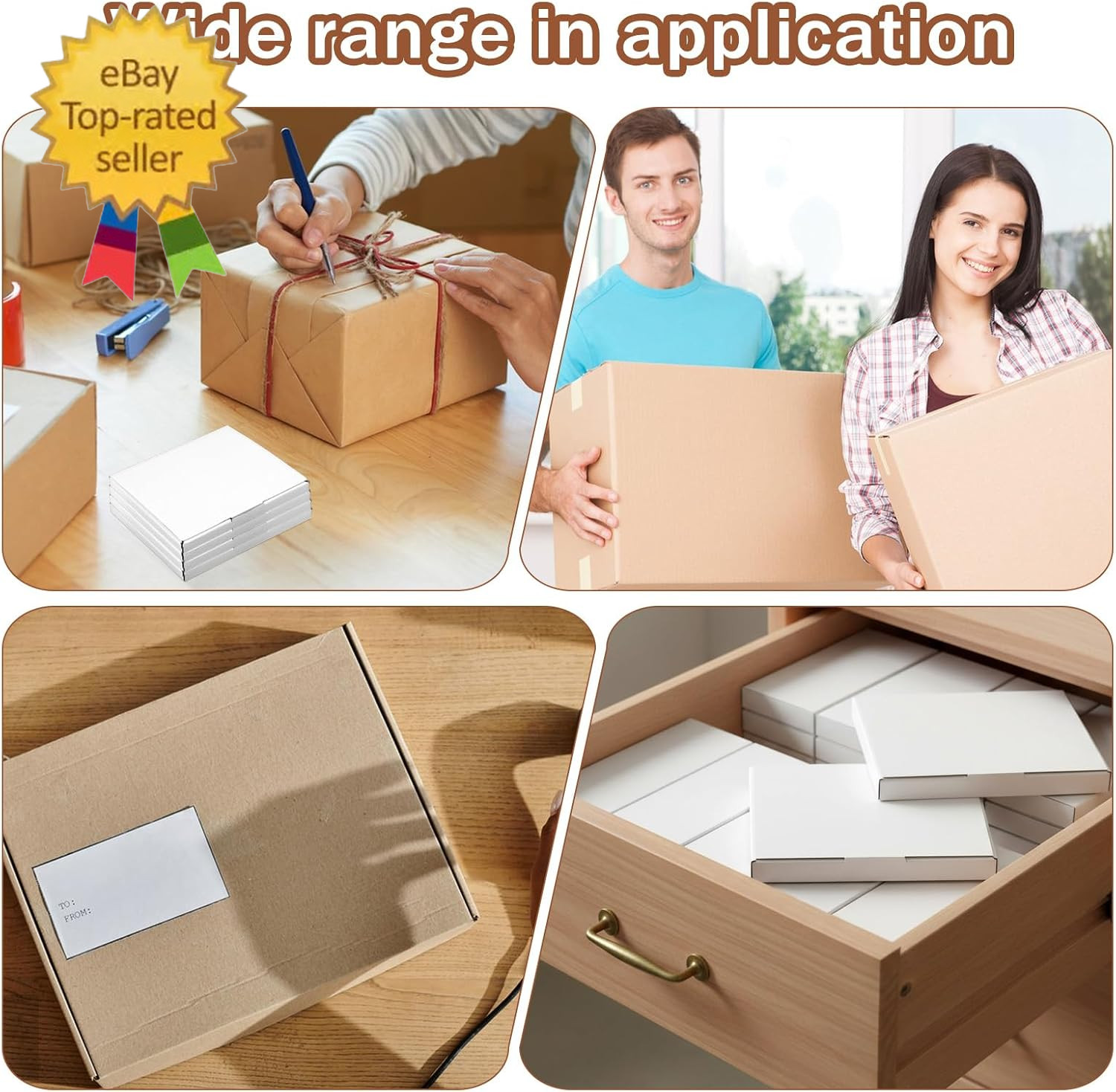 50 Pcs CD Mailer Boxes, 5 5/8″ X 5″ X 7/16″ CD Shipping Sleeves, Mailer
