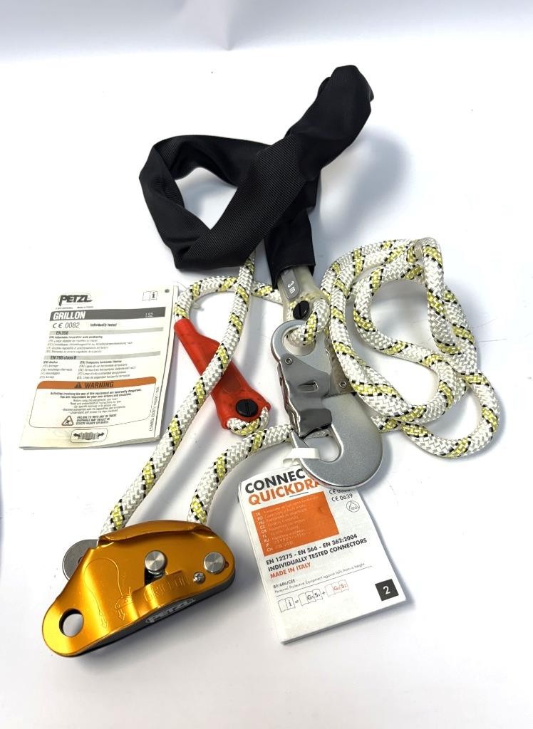 NEW! Petzl GRILLON 3M Adjustable Positioning Safety Lanyard w/Case L052AA