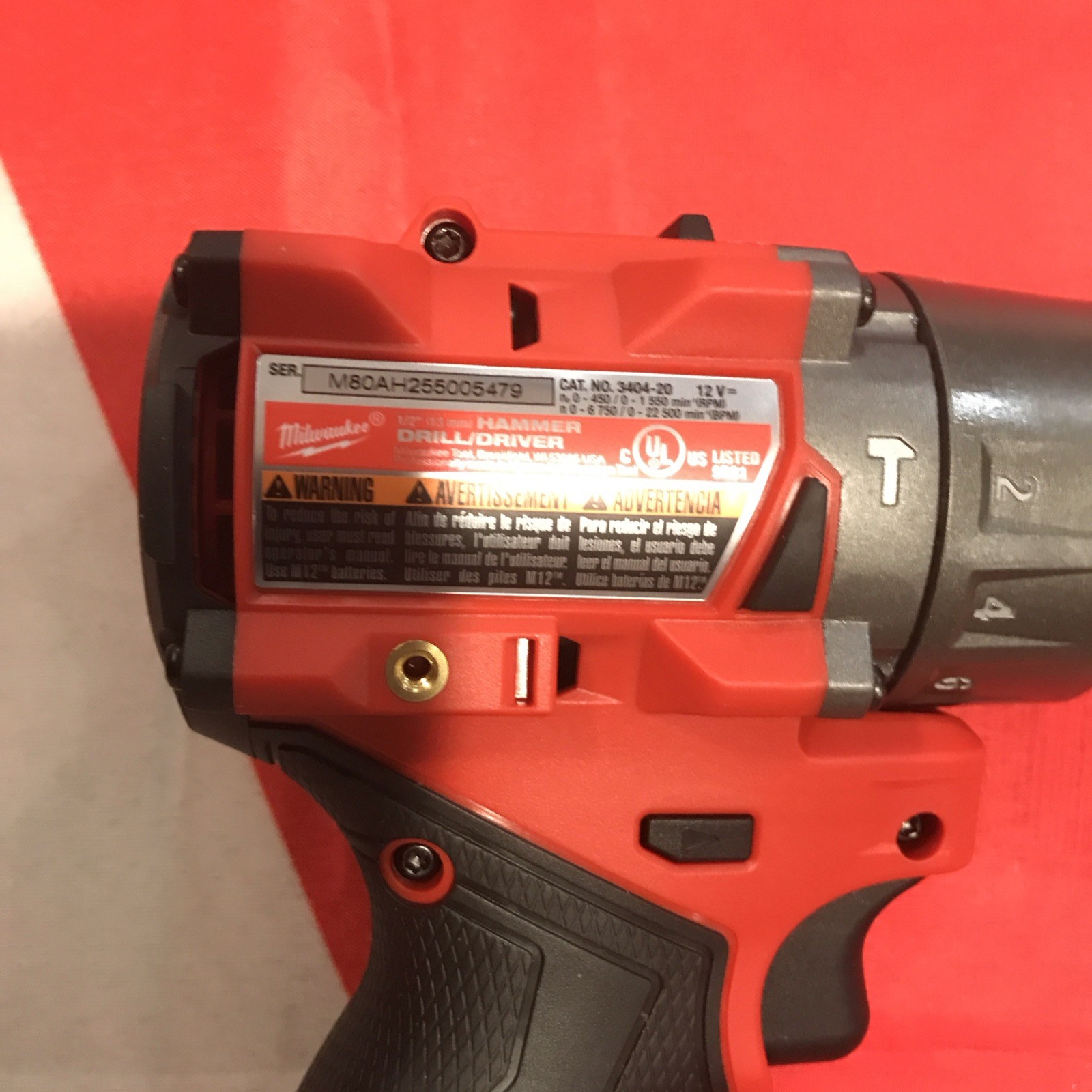 Milwaukee M12 FUEL 1/2″ Hammer Drill/Driver 3404-20 New – Tool Only