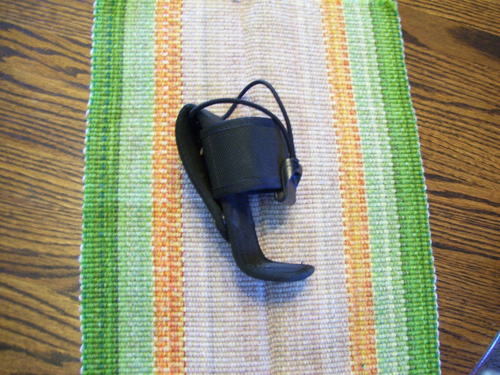 Bianchi AccuMold Black Ballistic Nylon Universal Handheld Radio Holder Holster