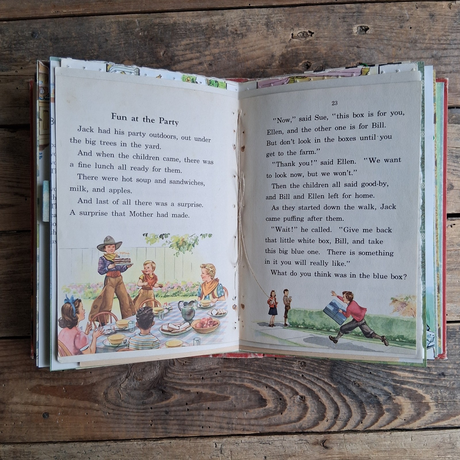 Handmade Junk Journal Vintage Textbook Cover Roads To Everywhere Blank Diary