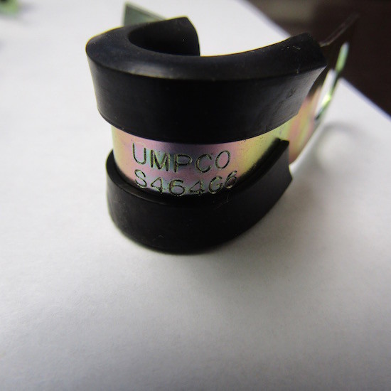 LOT OF 20 UMPCO S464G6 SINGLE LOOP 3/8″ CUSHION CLAMP