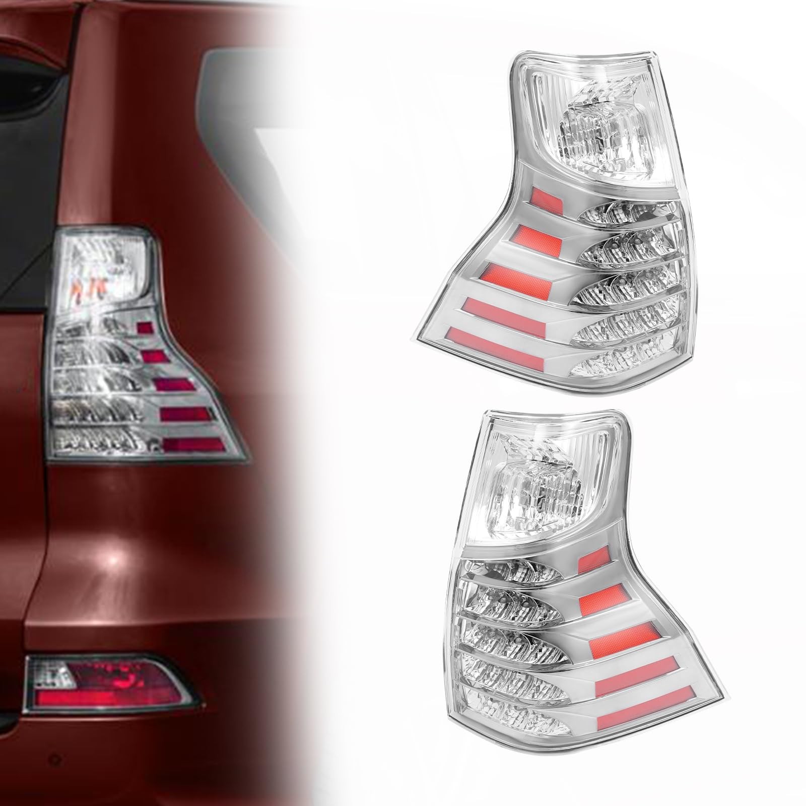 Rear Inner Tail Light Assembly for 2014-2023 Lexus GX460 LED Halogen 8155160B31