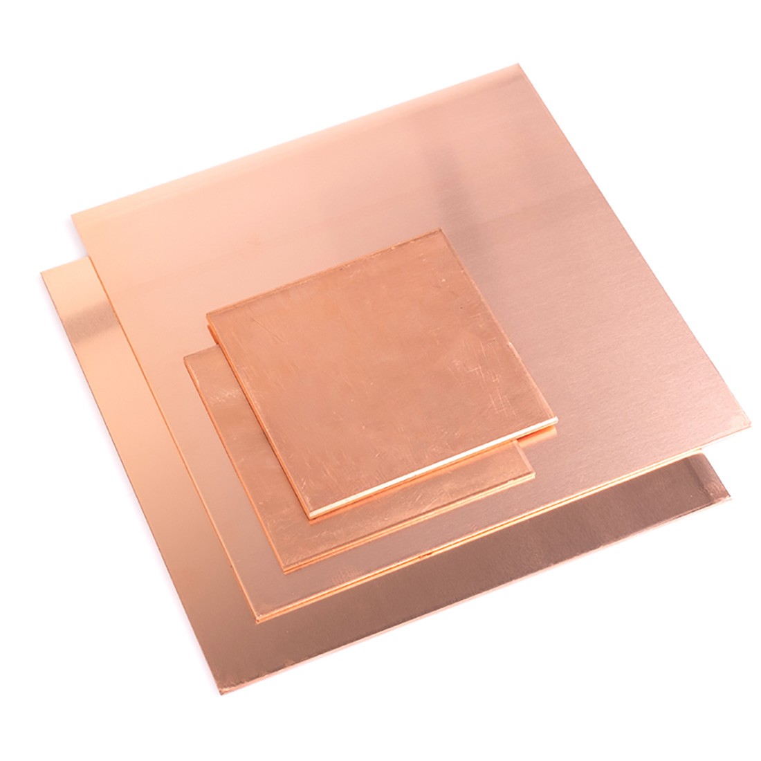 0.3-6mm Natural 99% Pure Copper Sheet Plate Metal guillotine cut -Multiple Sizes