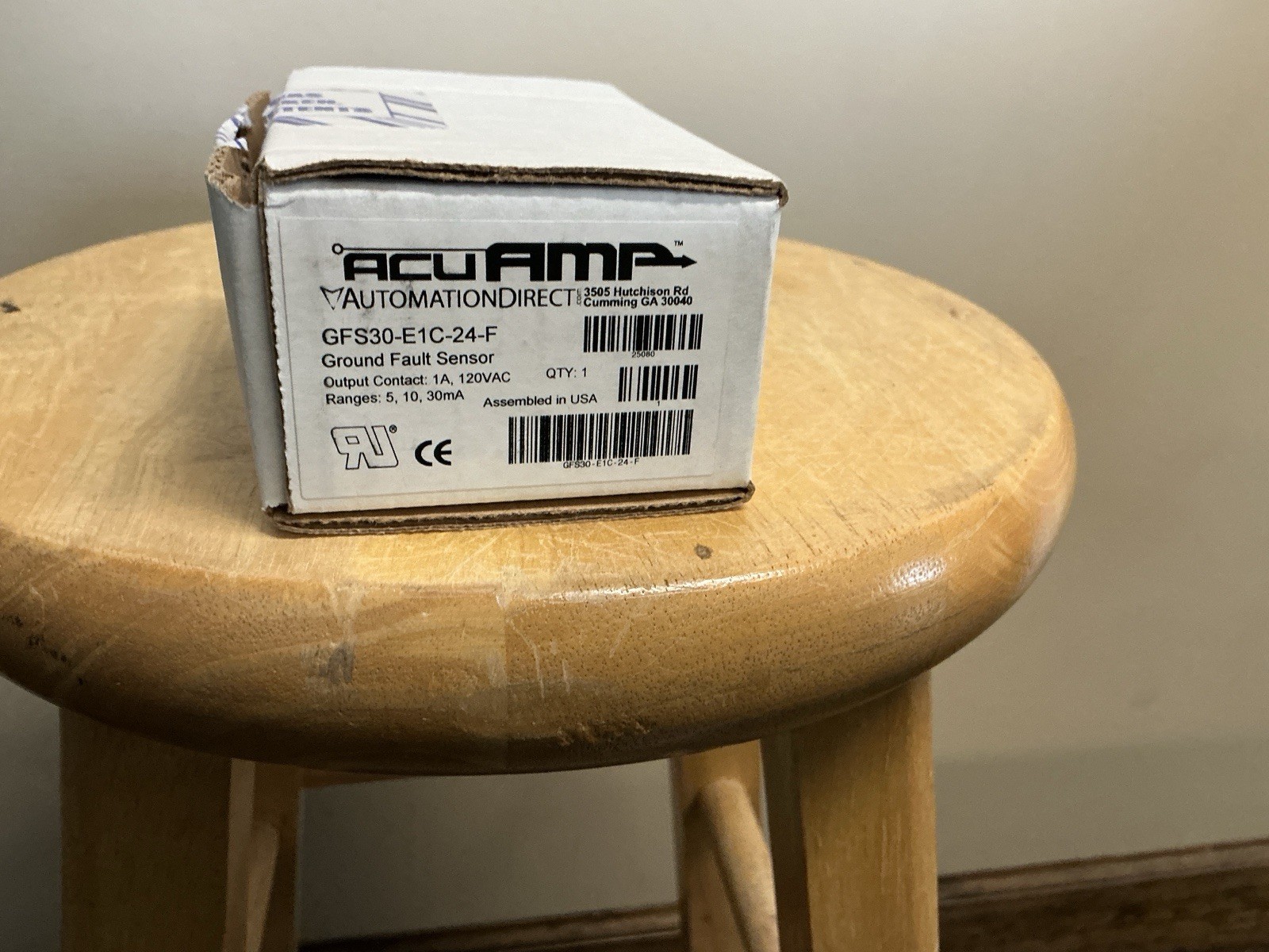 AcuAMP GFS30-E1C-24-F GROUND FAULT SENSOR
