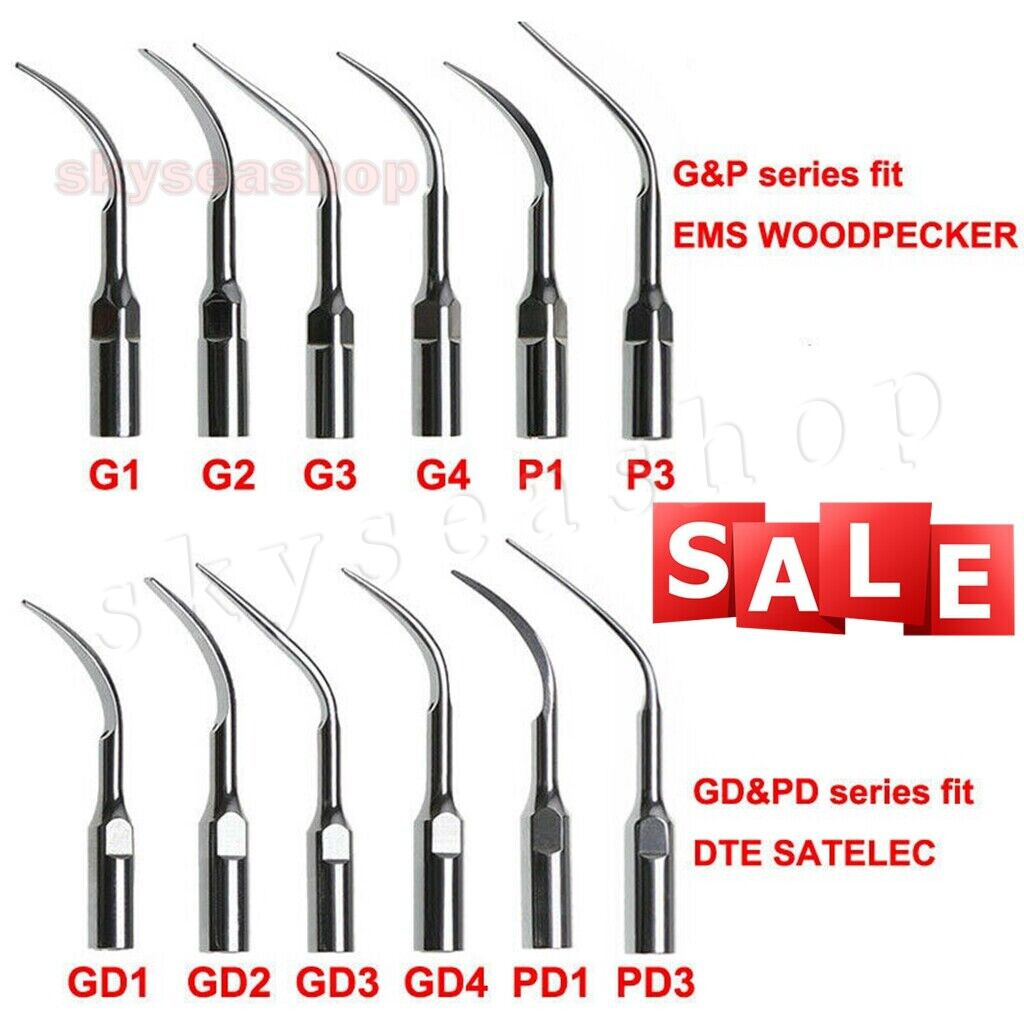 USA Dental Ultrasonic Scaler Scaling Endo Perio Tips Fit for EMS/Woodpecker/VRN