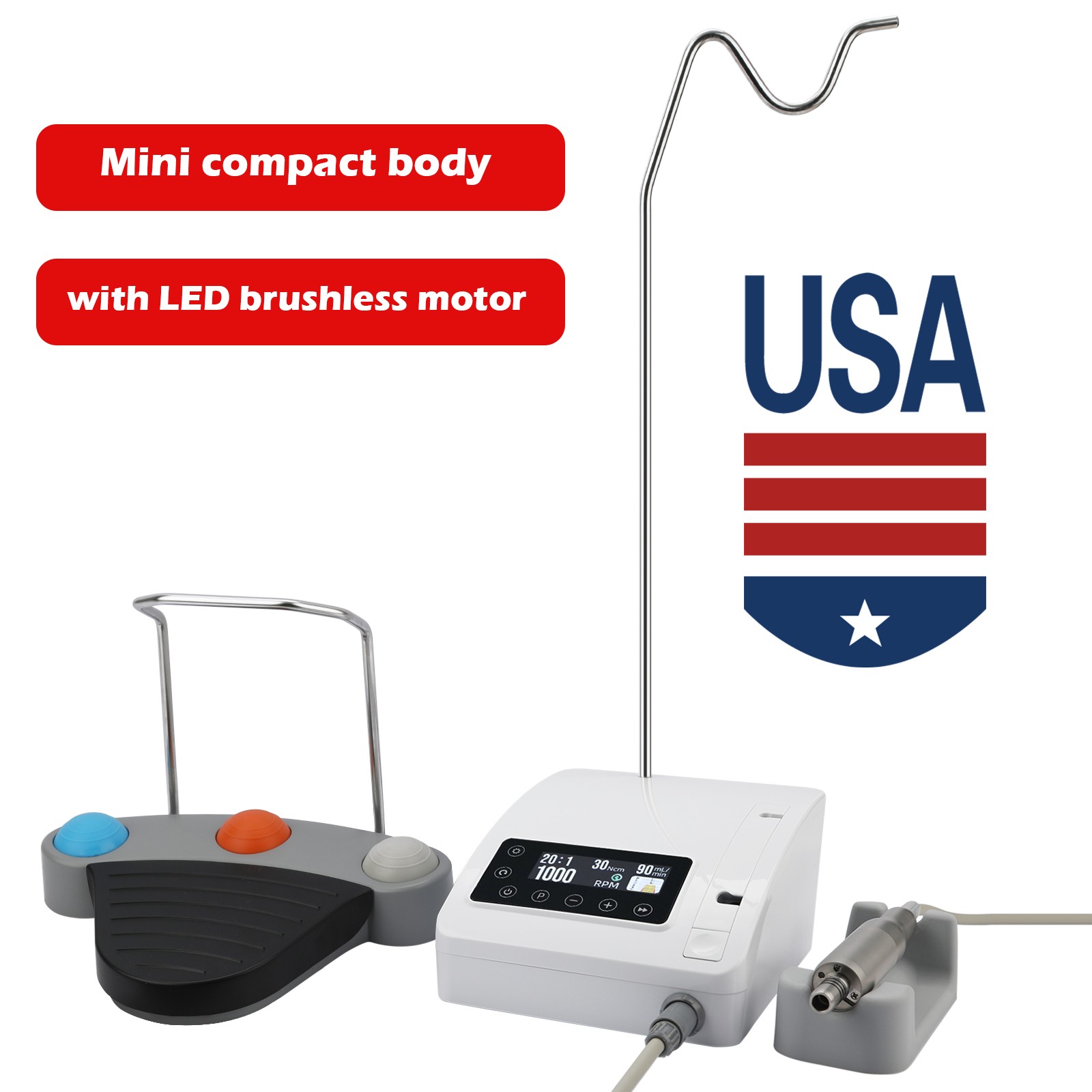 Dental Ultrasonic Scaler Handpiece Piezo HW-3H For Woodpecker/EMS
