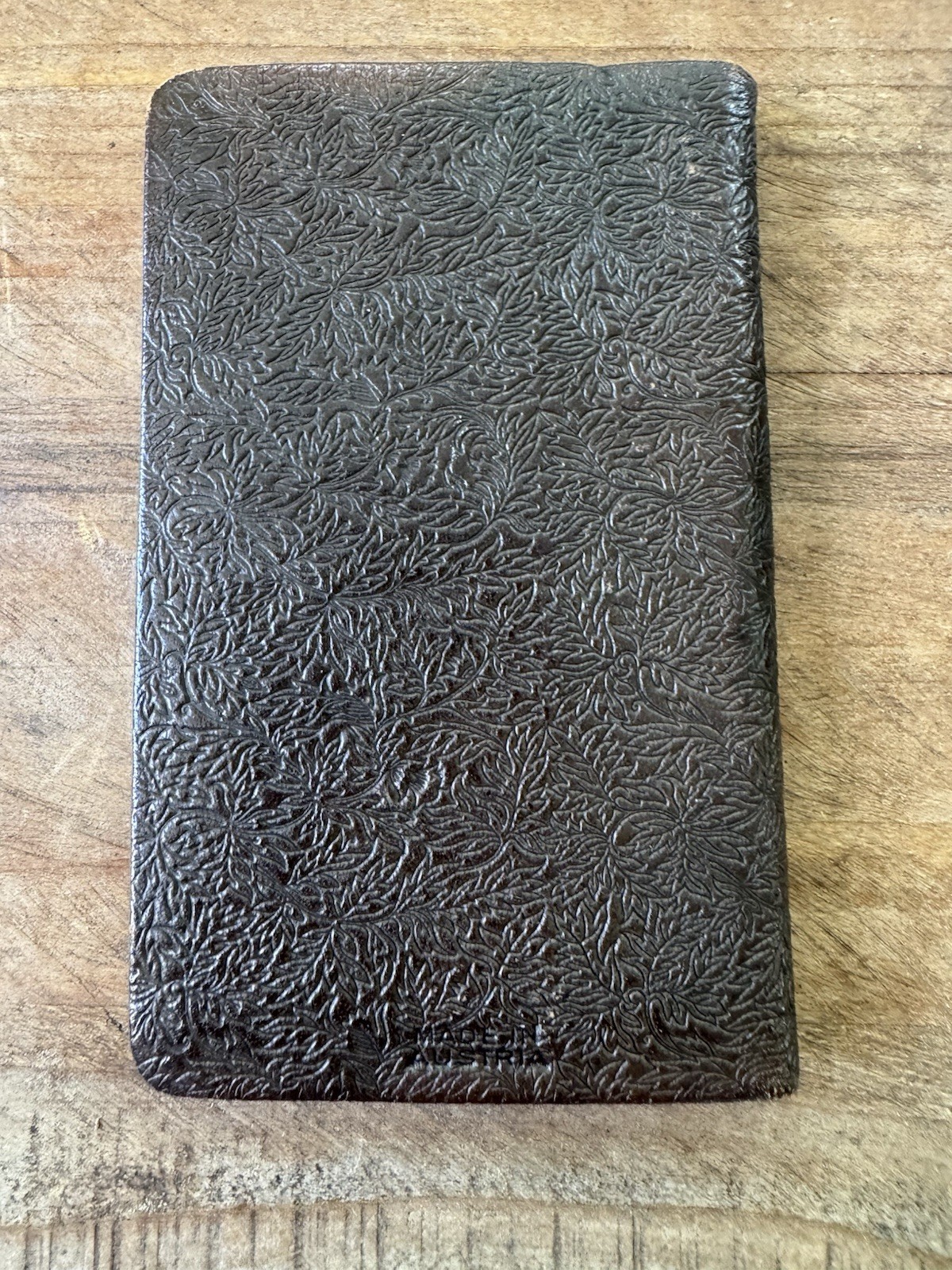 Antique Address Book Made in Austria Ornate Embossed Leather Victorian Style 4”